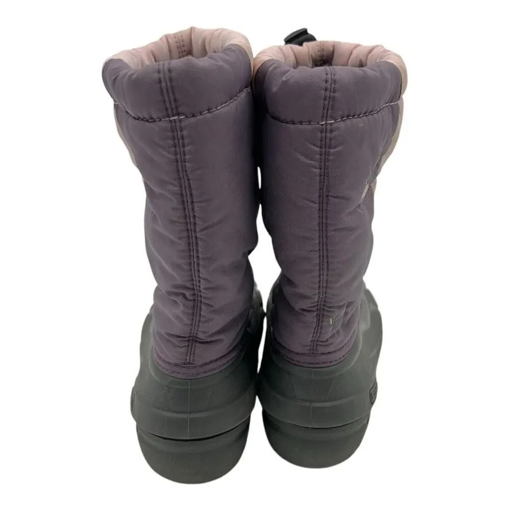 Sorel Girls Drawstring Colorblock Lined Winter Snow Boots Multicolor Size 13